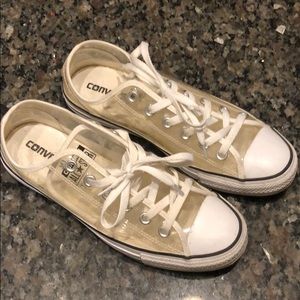Men’s clear converse all star. Size 7.5.